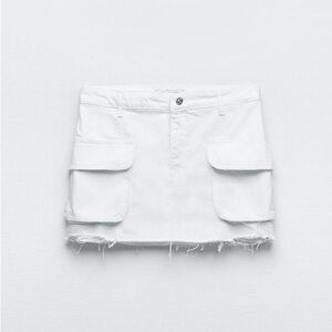 Zara Denim Cargo Skirt